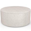 Ver imagem 1 de Puff Redondo Orgânico para Living 90cm Lola W01 Linho Cru - Lyam Decor