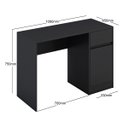 Ver imagem 3 de Escrivaninha Office Austin - Preto