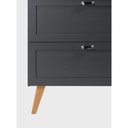 Ver imagem 7 de Gabinete para Banheiro com Cuba 80cm Retro Mdf Grafite Milano - On Móveis