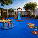 Ver imagem 2 de 20m² Grama Sintética 20mm com Proteção UV e Antifungo 1,00 x 20,00m Azul Rm Decor