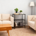 Ver imagem 2 de Estante Aço 3 Prateleiras Preta Aramada 90 Cm