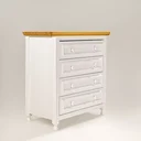 Ver imagem 3 de Cômoda Infantil Feliz  4 Gavetas Madeira Maciça