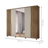 Roupeiro 6 Portas Potenza Cinamomo Off White com Espelho - 2