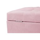 Ver imagem 3 de Recamier Puff Baú Sapateira e Gaveta 90 Cm para Cama de Solteiro - Rosa Claro