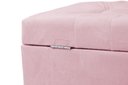 Ver imagem 3 de Recamier Puff Baú Sapateira e Gaveta 90 Cm para Cama de Solteiro - Rosa Claro