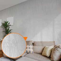 Papel de Parede Adesivo Lavavel Texturizado Linhas e Folhas Cinza 500x60cm - 5