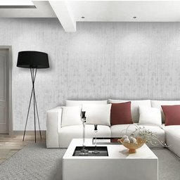 Papel de Parede Adesivo Lavavel Texturizado Linhas e Folhas Cinza 5m Open Star 32948 - 3