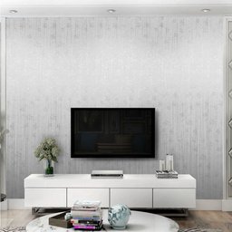 Papel de Parede Adesivo Lavavel Texturizado Linhas e Folhas Cinza 5m Open Star 32948 - 4