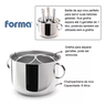 Champanheira em Aço Inox 6l de Mesa com Separador Forma - 5