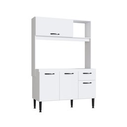 Cozinha Compacta 4 Portas 1 Gaveta 1 Nicho Katy  Móveis - 2