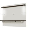 Painel Para TV 75 Polegadas Victoria Off White Nogal Carmolar - 2