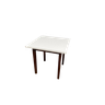Mesa 80x80 quadrada Branco - 1
