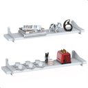 Ver imagem 1 de 2 Prateleiras Suspensa Estilo Industrial Madeira 50cm Fs Bb:branco