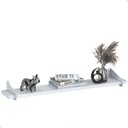 Ver imagem 2 de 2 Prateleiras Suspensa Estilo Industrial Madeira 50cm Fs Bb:branco