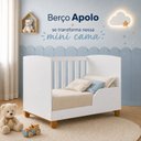 Ver imagem 7 de Berço Apolo 2 em 1 Pés de Madeira 100% MDF para Colchão 130x70