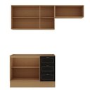 Ver imagem 4 de Cozinha Modulada 3 Peças com 2 Aéreos e 2 Balcões Conecta Frise Yescasa Cinamomo/Preto
