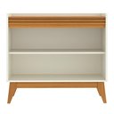 Ver imagem 6 de Buffet Aparador Ripado com 2 Portas Monaco 92cm - Off White e Cedro