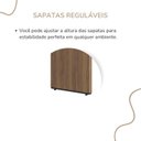 Ver imagem 5 de Escrivaninha Mesa Escritório em L Diretor Tamburato Ld com 4 Gavetas 180cm Marrom/Nogal/Preto Artany