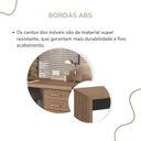 Ver imagem 6 de Escrivaninha Mesa Escritório em L Diretor Tamburato Ld com 4 Gavetas 180cm Marrom/Nogal/Preto Artany