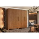 Ver imagem 1 de Guarda Roupa Casal 6 Portas e 6 Gavetas C/ Pés Atrice Amêndola Touch - Demóbile