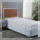 Ver imagem 3 de Lençol Solteiro Aveludado 400 Fios Cama Box e Infantil com Elástico Avulso:branco