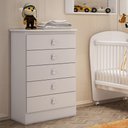 Ver imagem 1 de Cômoda Ursinho Infantil com 5 Gavetas Mdp 15mm Percasa