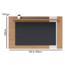 Ver imagem 4 de Painel para TV 70 Polegadas Extensível 180cm Amélie C05 Freijó/Off White Matte - Mpozenato