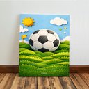 Ver imagem 5 de Kit 3 Quadro Decorativo Futebol Infantil Quarto Menino Bebê Moderno 28x20cm