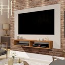 Ver imagem 2 de Painel de TV até 47" para Quarto e Sala Pequena Ipanema Anto:OffWhite/Freijó