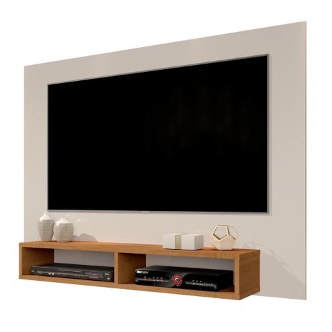 Painel de TV até 47" para Quarto e Sala Pequena Ipanema Anto:OffWhite/Freijó