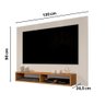 Painel de TV até 47" para Quarto e Sala Pequena Ipanema Anto:OffWhite/Freijó - 4