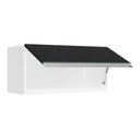 Ver imagem 6 de Armário de Cozinha Aéreo 70 cm 1 Porta Basculante Branco/Preto Glamy Madesa