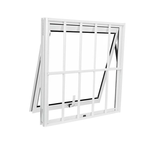 Janela de Alumínio Branco Vitro Máximo Ar Com Grade Suprema CMC Classic - 0.60 (L) X 0.60 (A)