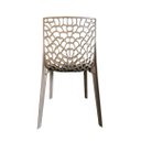 Ver imagem 5 de Kit 4 Cadeiras Gruvyer Fendi – Polipropileno Resistente, Design Moderno e Conforto