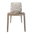 Ver imagem 4 de Kit 4 Cadeiras Gruvyer Fendi – Polipropileno Resistente, Design Moderno e Conforto