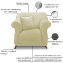 Ver imagem 3 de Kit 2 Poltronas Decorativas Retro Polo Suede 1100 Ezz