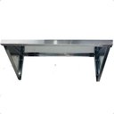 Ver imagem 5 de Prateleira Aço Inox Lisa Parede Cozinha Mão Francesa 60x40