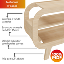 Ver imagem 5 de Rack Bancada para Tv 42 Pol 133 Cm Mdf Naturale Arly