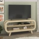 Ver imagem 3 de Rack Bancada para Tv 42 Pol 133 Cm Mdf Naturale Arly