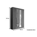 Ver mais imagens de Quarto Completo Casal Guarda Roupa 4 Ptas Buriti + Cômoda Master Jatobá S. Andirá