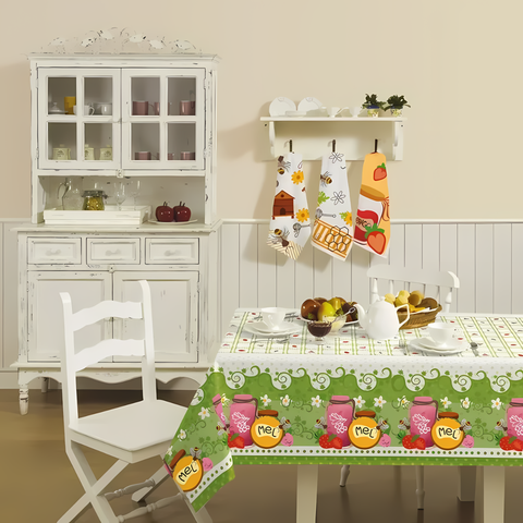 Toalha de Mesa 4 Lugares Pop Quadrada Mila 140x140cm