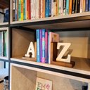 Ver imagem 4 de Porta Livros Pinus e Mdf Az Branco