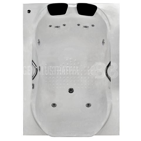 Banheira Dupla Firenze COMPLETA com hidro em acrílico  220V