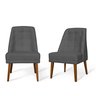 Kit 2 Cadeiras de Jantar Paris Suede Grafite - Meular Decor - 1