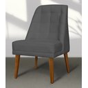 Ver imagem 3 de Kit 2 Cadeiras de Jantar Paris Suede Grafite - Meular Decor