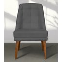Ver imagem 2 de Kit 2 Cadeiras de Jantar Paris Suede Grafite - Meular Decor