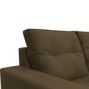 Ver imagem 5 de Sofá 2 Lugares Onix 1,80m para Sala Confortavel Sued Herrero Cor:marrom Claro