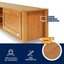 Ver imagem 4 de Rack para TVs até 65 Polegadas Madeira Maciça Primavera CabeCasa MadeiraOriginals Pés em Madeira Maciça