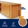 Rack para TVs até 65 Polegadas Madeira Maciça Primavera CabeCasa MadeiraOriginals - 4