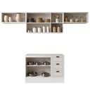 Ver imagem 4 de Cozinha Completa 4PÇS 7PTS 3GAV Americana Branco com Rodapé